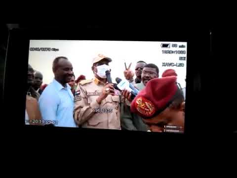 حميدتي يقيل مسؤول على الهواء مباشرة